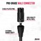 LyxPro Quad Series XLR Cable, Male to Female 4-Conductor Balanced Microphone Cable, Black